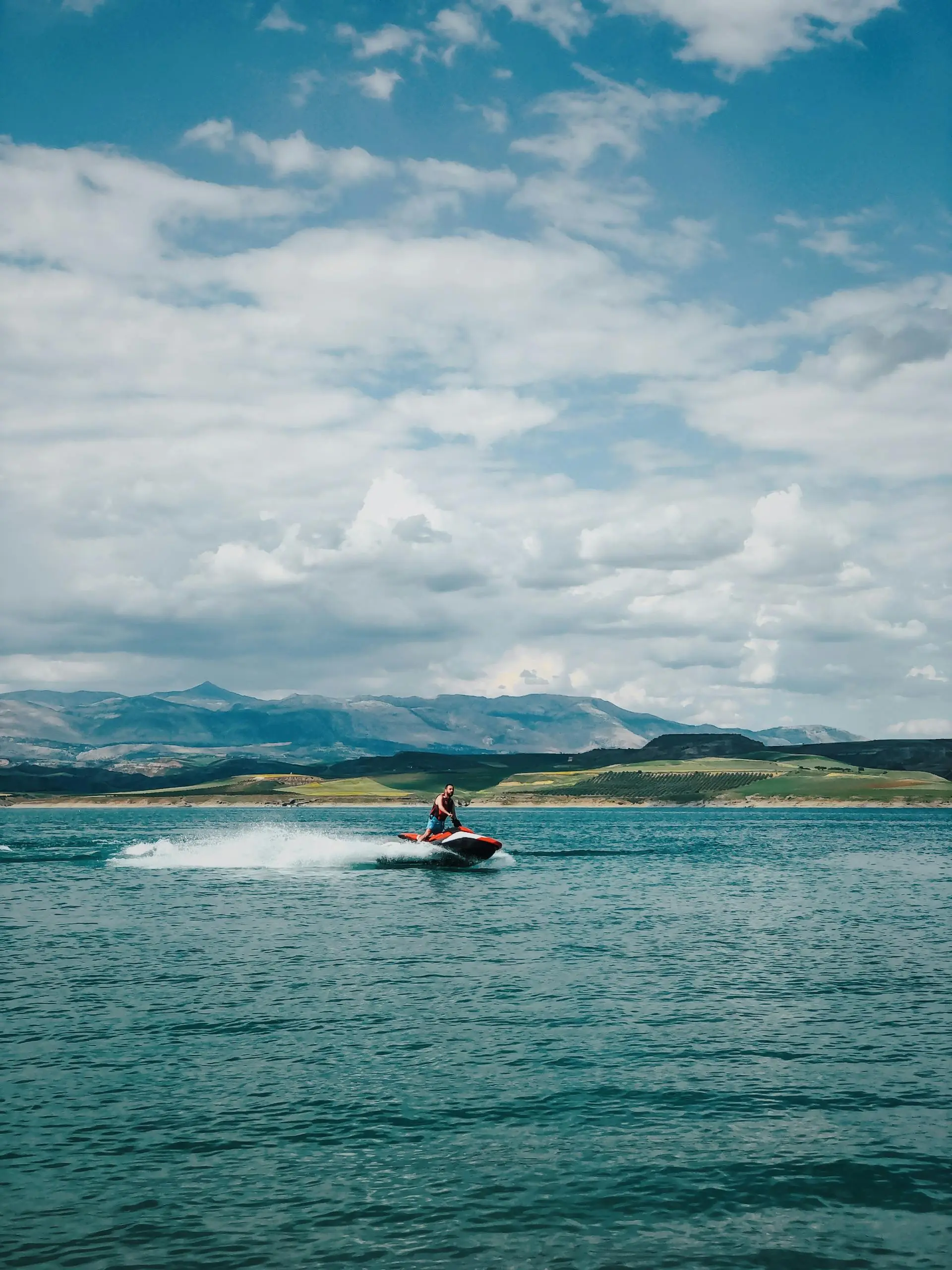 Jet skiing